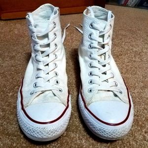Converse Chuck Taylor All Star High Tops, White, Women's 9, Men's 7